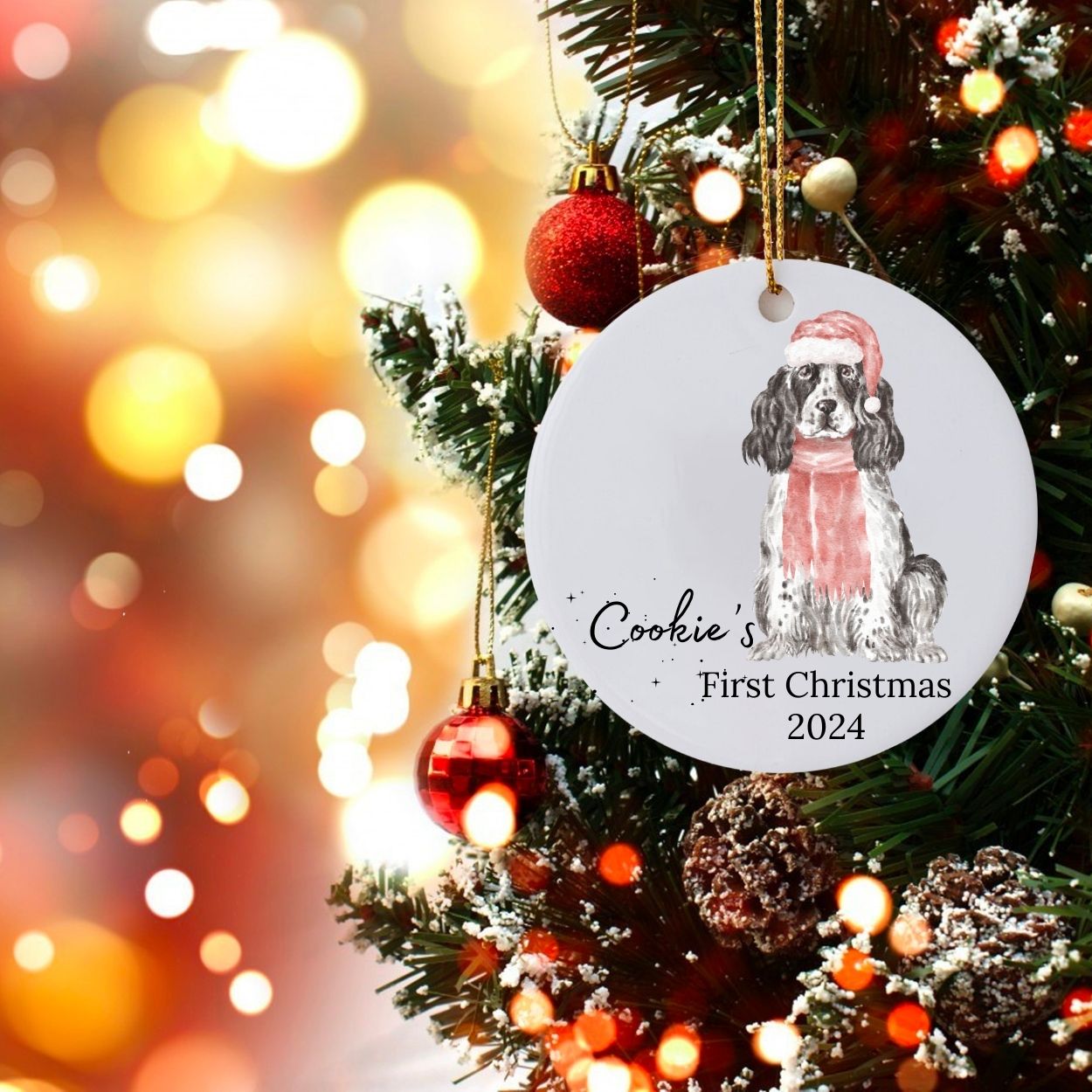 Personalised 1st Dog Christmas Ornament - Sweetie