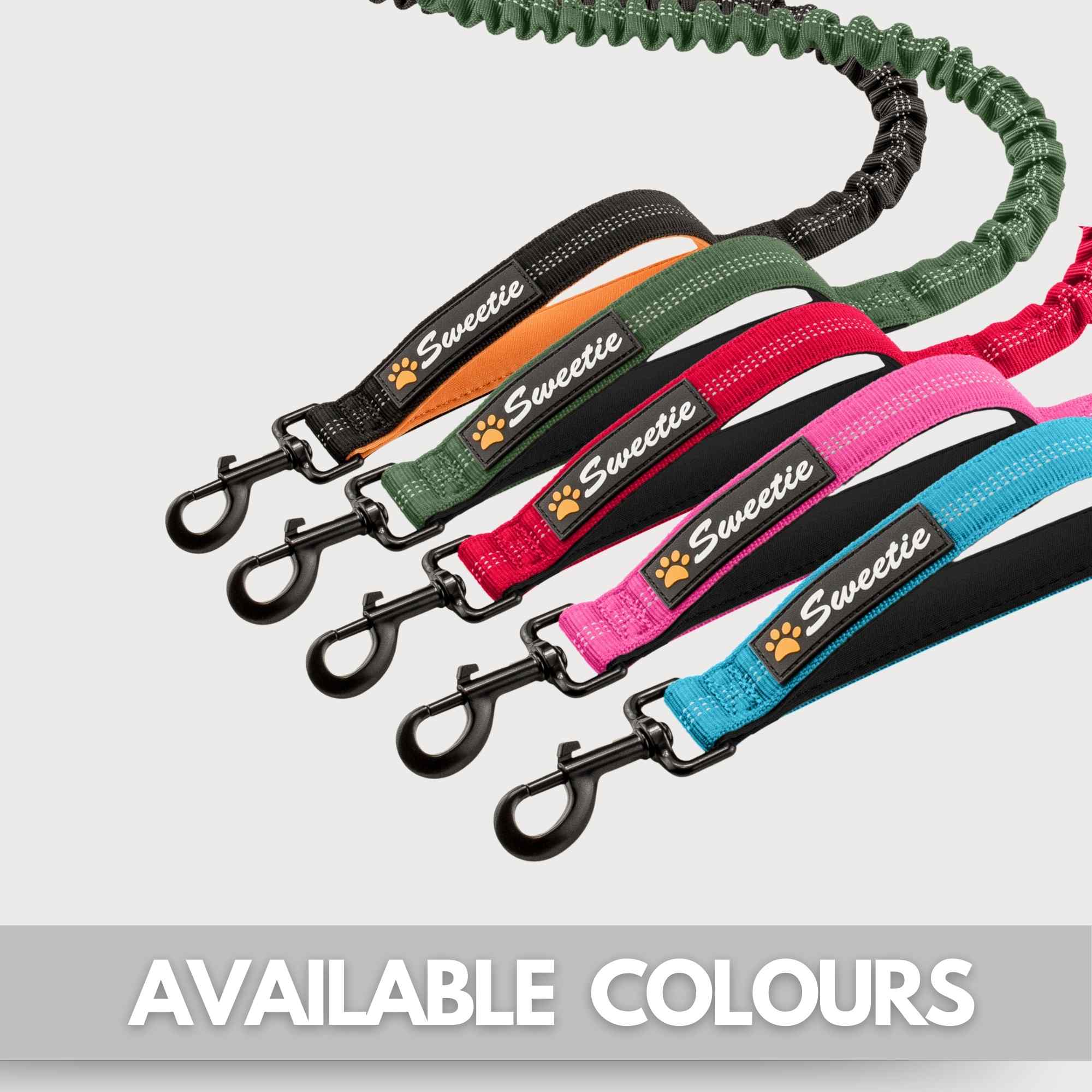 Premium Strong Bungee Lead - Green - Sweetie