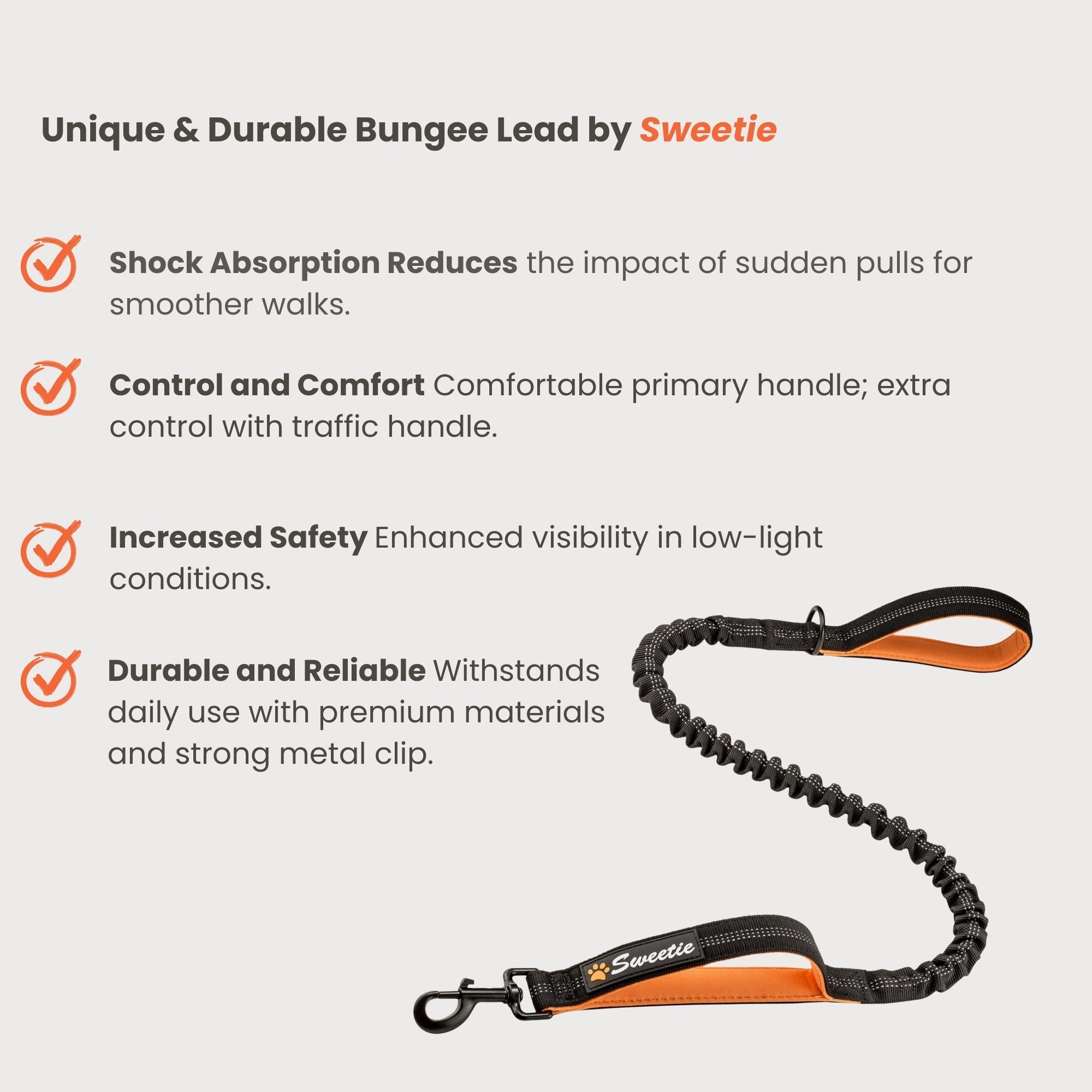 Premium Strong Bungee Lead - Sweetie