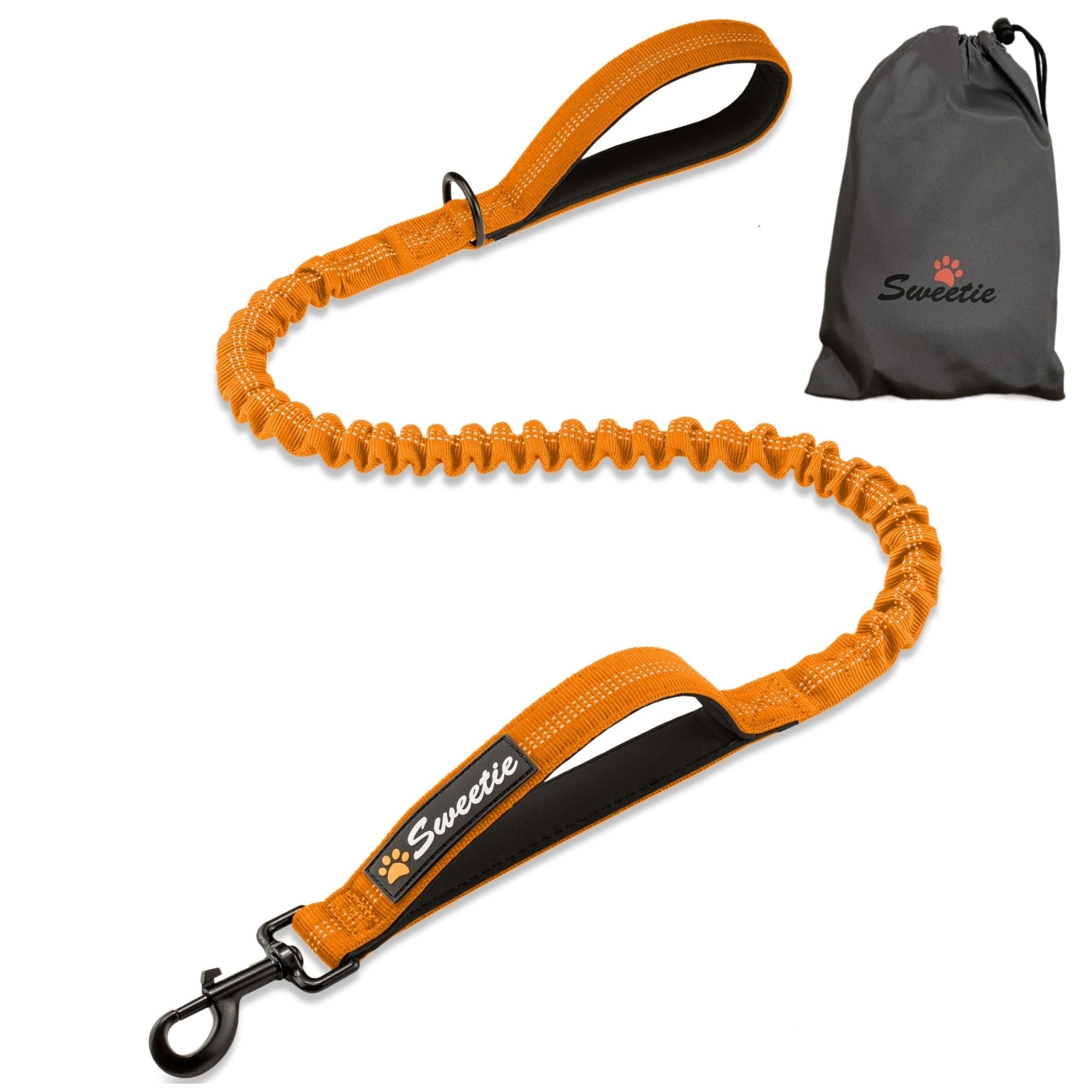 Premium Strong Bungee Lead - Orange - Sweetie