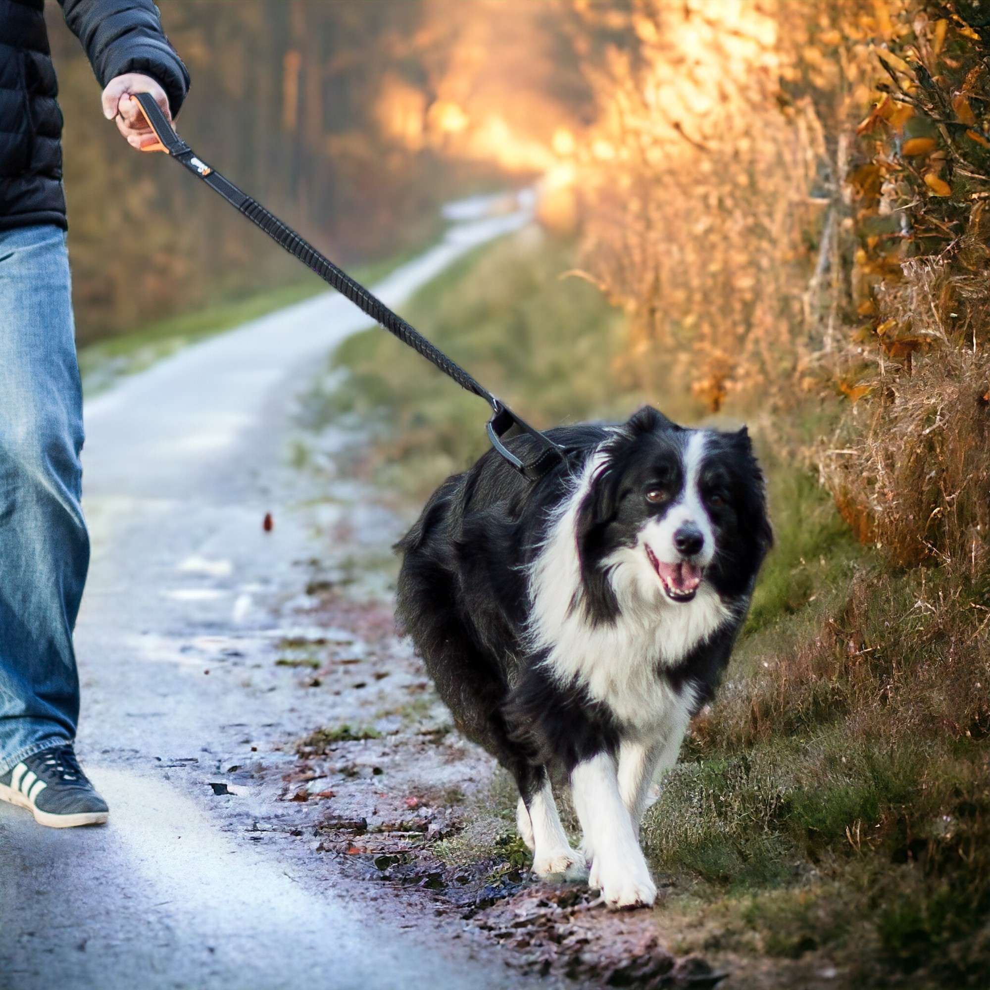 Shock - Absorbing Dog Lead - Red - Sweetie