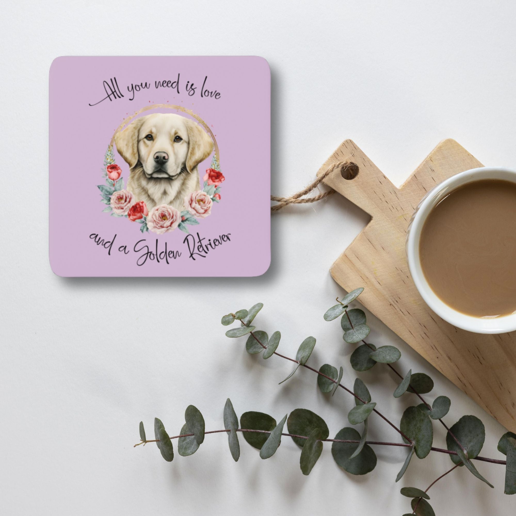 Coasters Dog Lover Gift, Set of 4 - Sweetie